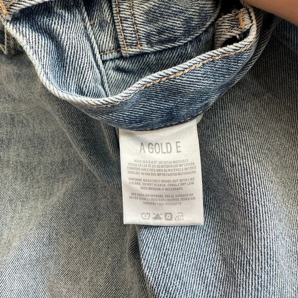 Agolde  Jamie High Rise Classic Women's Straight Leg Jeans - Light Blue - Picture 6 of 6